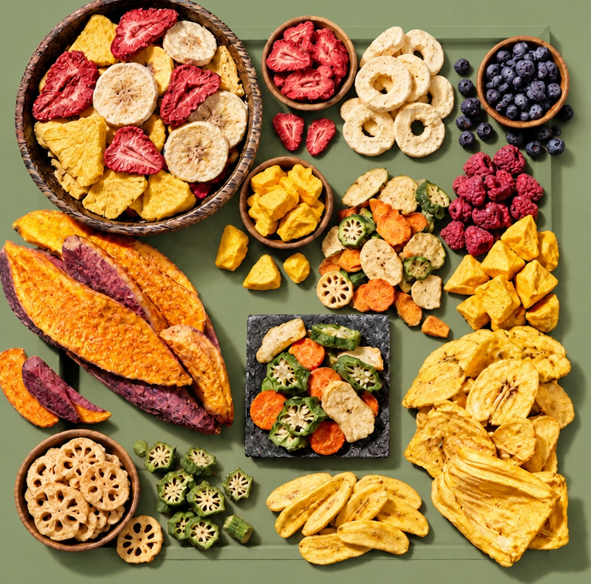 FREEZE DRIED OR VACUUM FRIED SNACKS