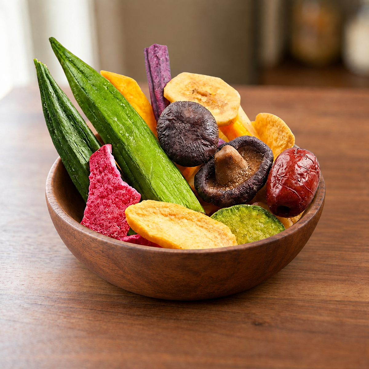 Freeze Dried Mixed Vegetable Chips